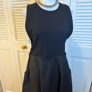 Zara Black Sleeveless Midi Dress